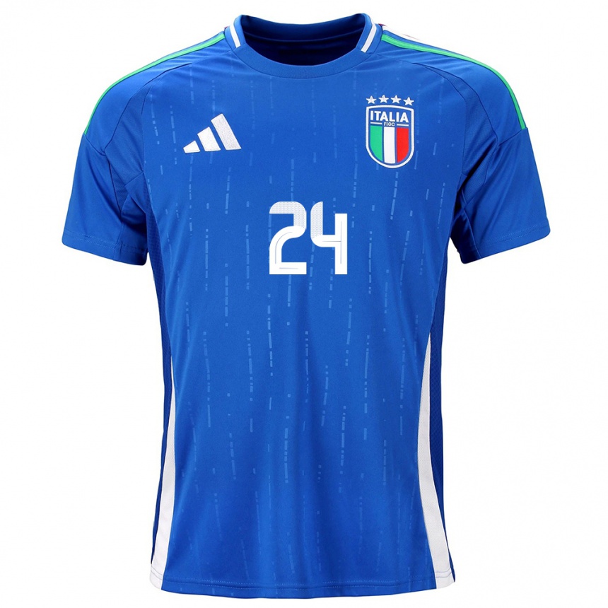 Vaikiškas Italija Andrea Cambiaso #24 Mėlyna Namų Marškinėliai 24-26 T-Shirt