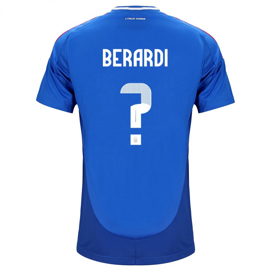 Vaikiškas Italija Domenico Berardi #0 Mėlyna Namų Marškinėliai 24-26 T-Shirt