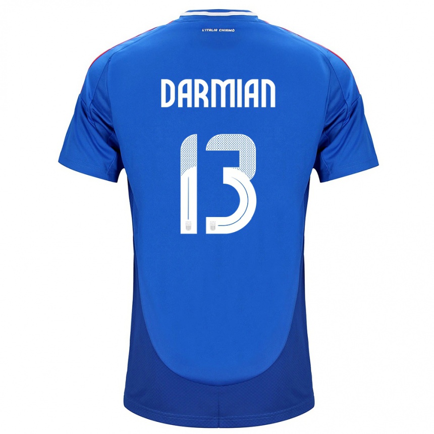 Vaikiškas Italija Matteo Darmian #13 Mėlyna Namų Marškinėliai 24-26 T-Shirt