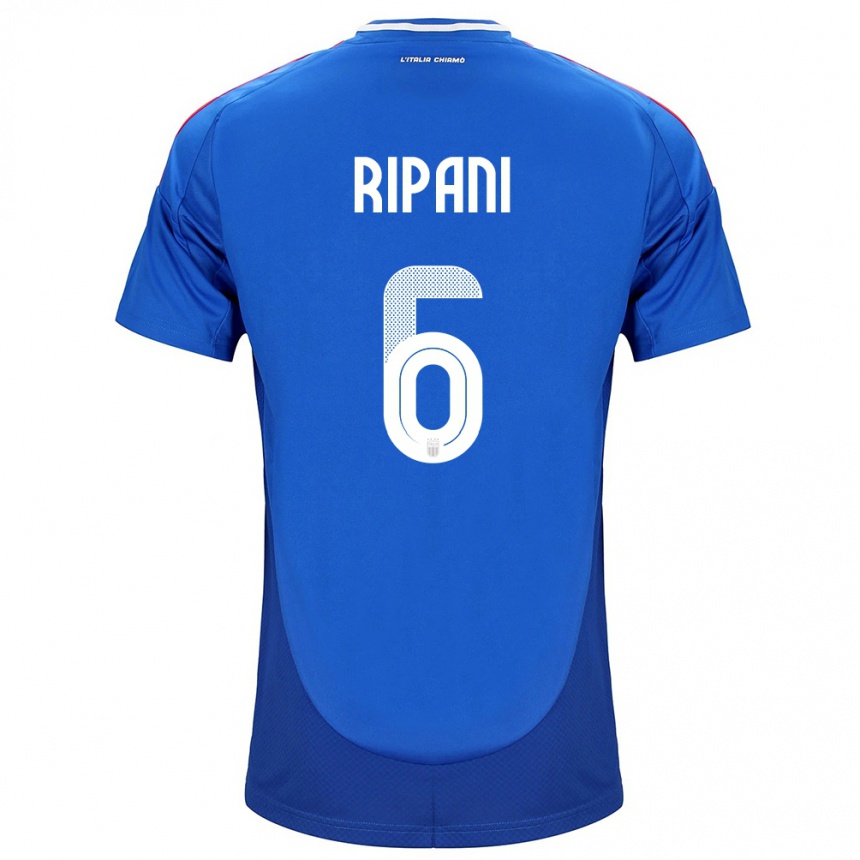 Vaikiškas Italija Diego Ripani #6 Mėlyna Namų Marškinėliai 24-26 T-Shirt