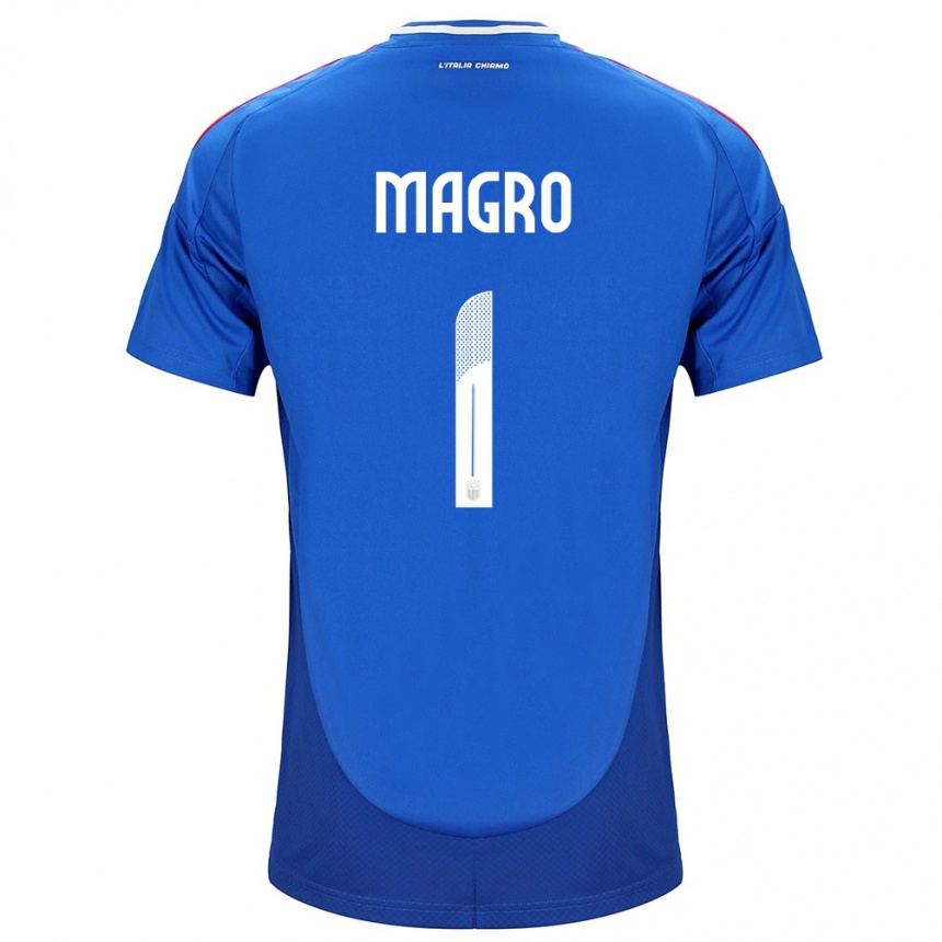 Vaikiškas Italija Federico Magro #1 Mėlyna Namų Marškinėliai 24-26 T-Shirt