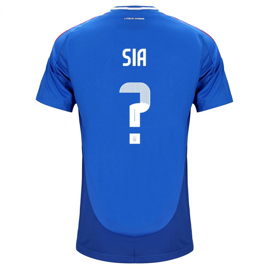 Vaikiškas Italija Diego Sia #0 Mėlyna Namų Marškinėliai 24-26 T-Shirt