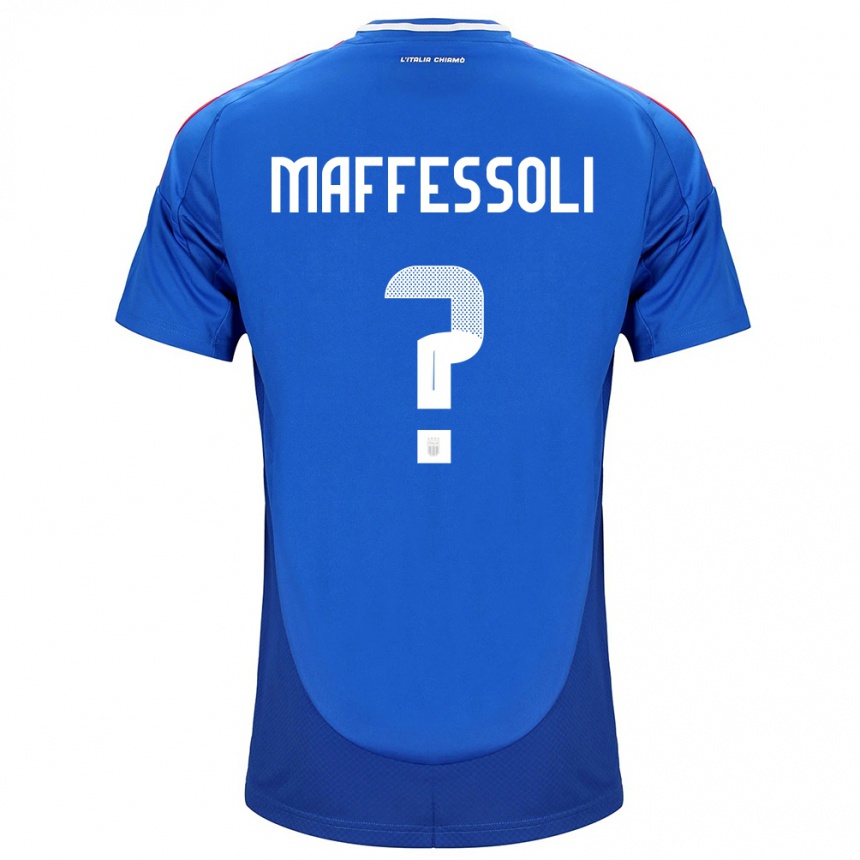 Vaikiškas Italija Manuel Maffessoli #0 Mėlyna Namų Marškinėliai 24-26 T-Shirt