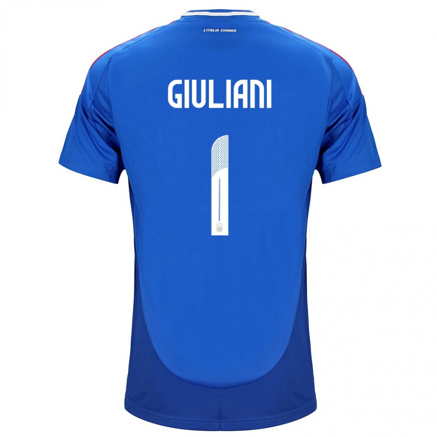 Vaikiškas Italija Laura Giuliani #1 Mėlyna Namų Marškinėliai 24-26 T-Shirt