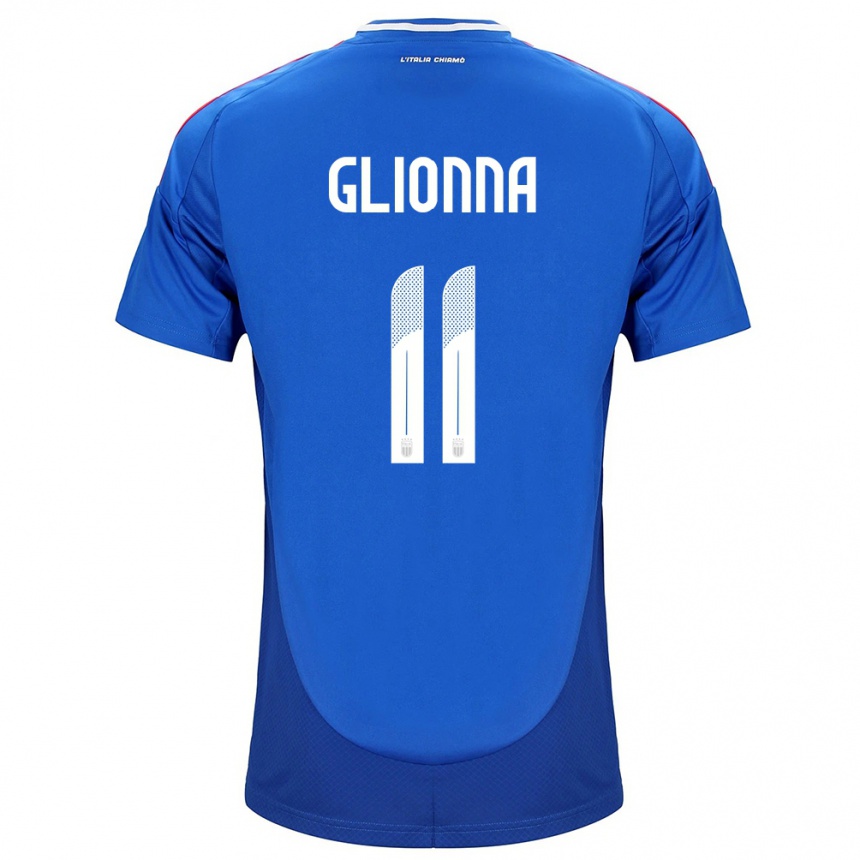 Vaikiškas Italija Benedetta Glionna #11 Mėlyna Namų Marškinėliai 24-26 T-Shirt