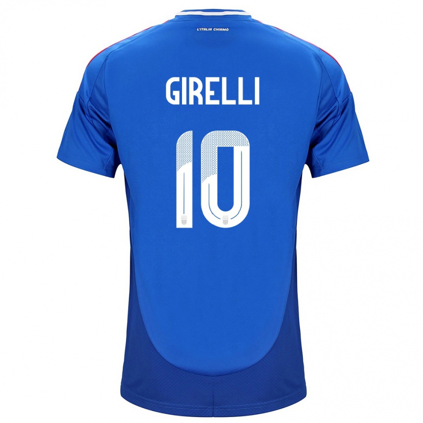 Vaikiškas Italija Cristiana Girelli #10 Mėlyna Namų Marškinėliai 24-26 T-Shirt