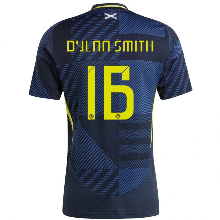 Vaikiškas Škotija Dylan Smith #16 Tamsiai Mėlyna Namų Marškinėliai 24-26 T-Shirt