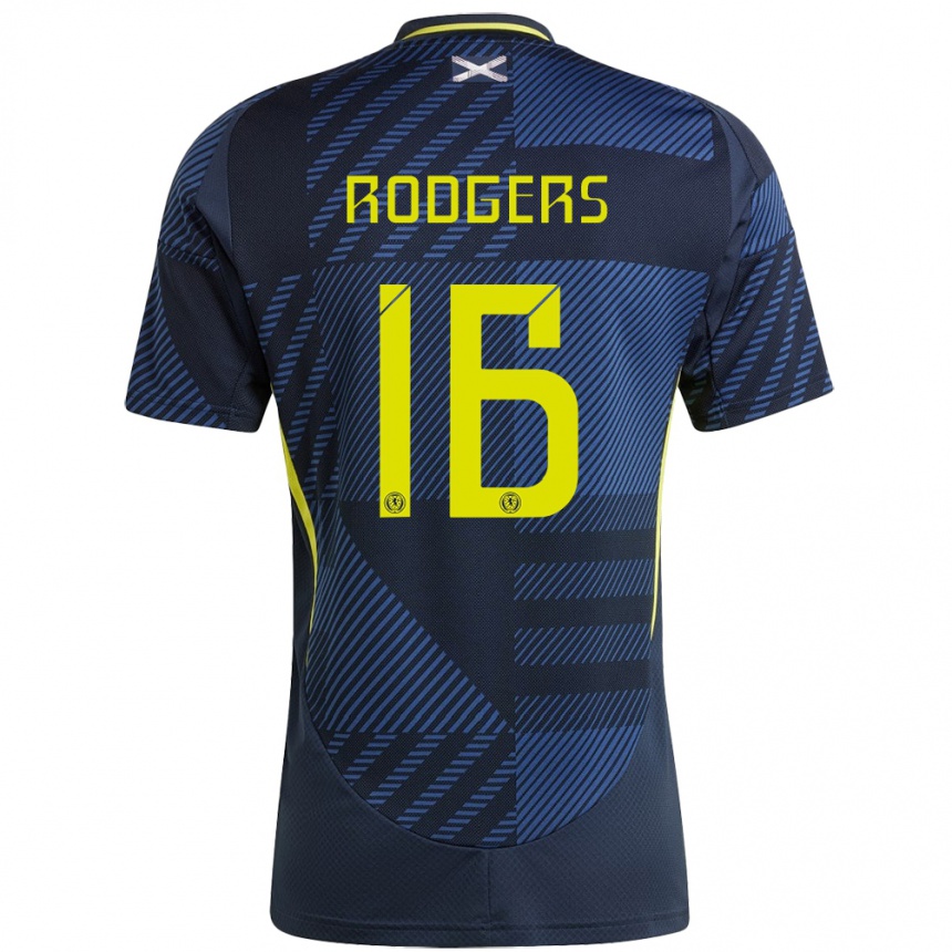 Vaikiškas Škotija Amy Rodgers #16 Tamsiai Mėlyna Namų Marškinėliai 24-26 T-Shirt