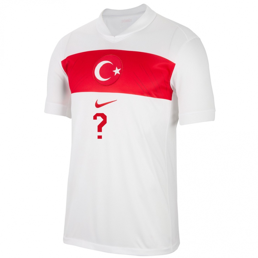 Vaikiškas Turkija Baran Yolaçan #0 Baltas Namų Marškinėliai 24-26 T-Shirt