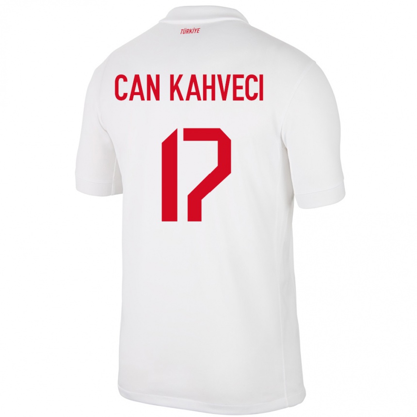 Vaikiškas Turkija İrfan Can Kahveci #17 Baltas Namų Marškinėliai 24-26 T-Shirt