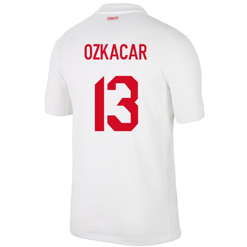 Vaikiškas Turkija Cenk Özkacar #13 Baltas Namų Marškinėliai 24-26 T-Shirt