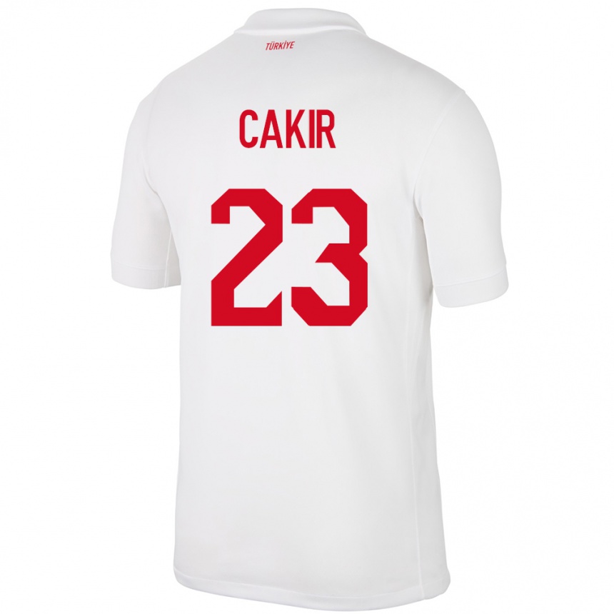 Vaikiškas Turkija Uğurcan Çakır #23 Baltas Namų Marškinėliai 24-26 T-Shirt