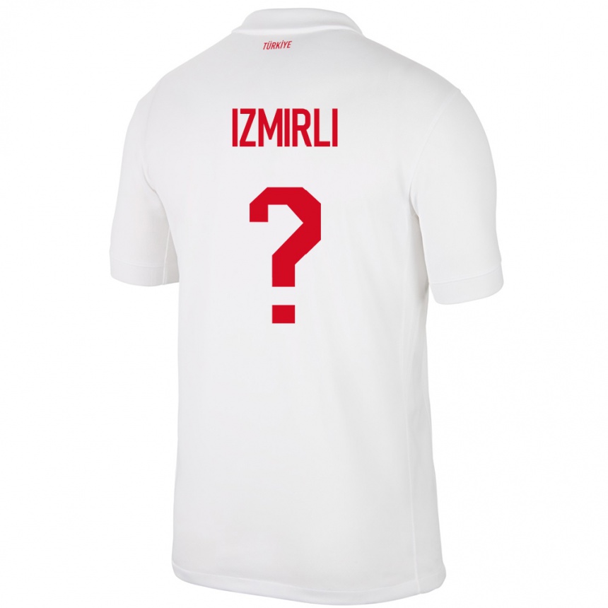 Vaikiškas Turkija Ege İzmirli #0 Baltas Namų Marškinėliai 24-26 T-Shirt