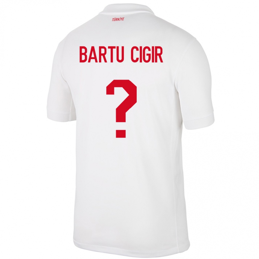 Vaikiškas Turkija Can Bartu Çığır #0 Baltas Namų Marškinėliai 24-26 T-Shirt