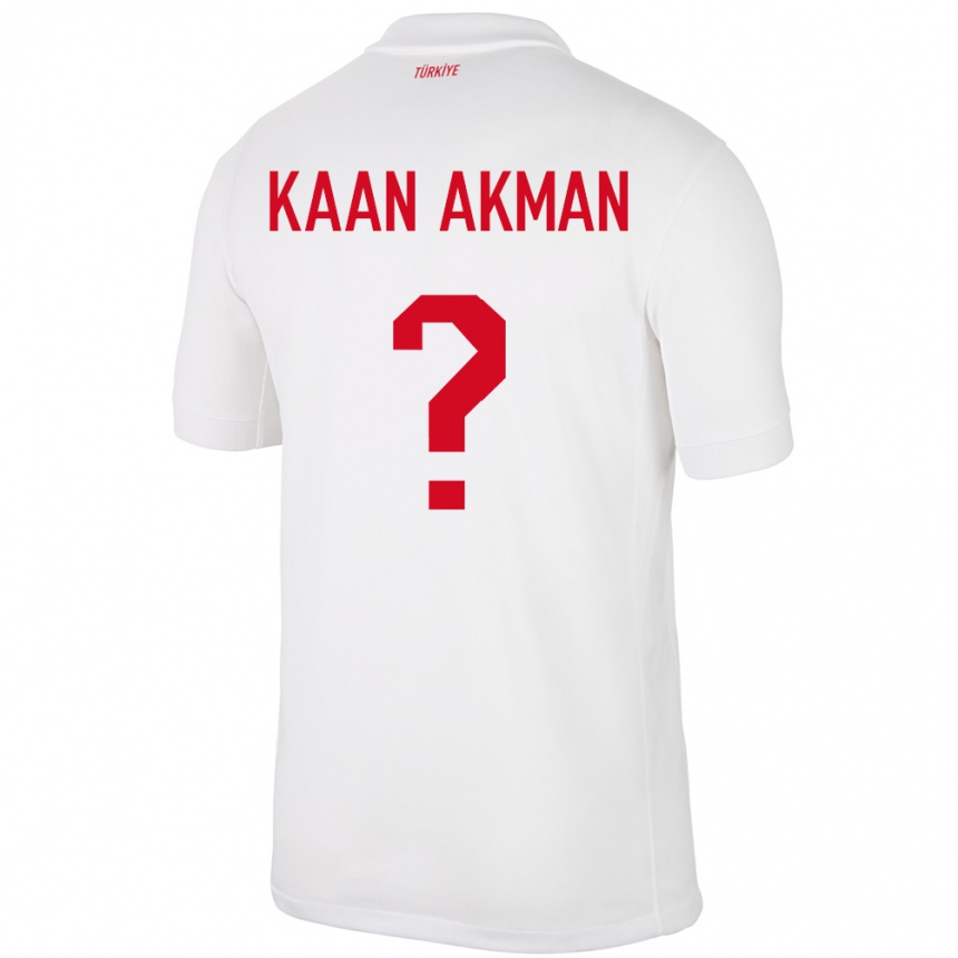 Vaikiškas Turkija Ege Kaan Akman #0 Baltas Namų Marškinėliai 24-26 T-Shirt