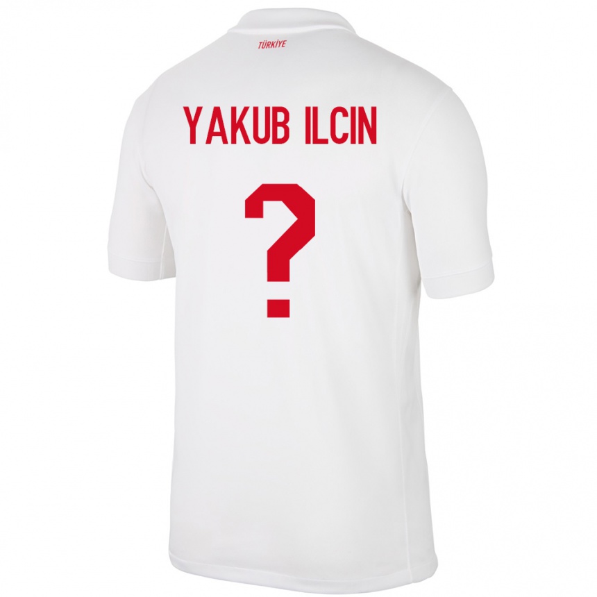 Vaikiškas Turkija Hasan Yakub İlçin #0 Baltas Namų Marškinėliai 24-26 T-Shirt