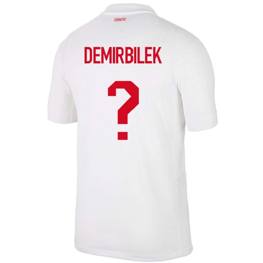 Vaikiškas Turkija Ali Demirbilek #0 Baltas Namų Marškinėliai 24-26 T-Shirt