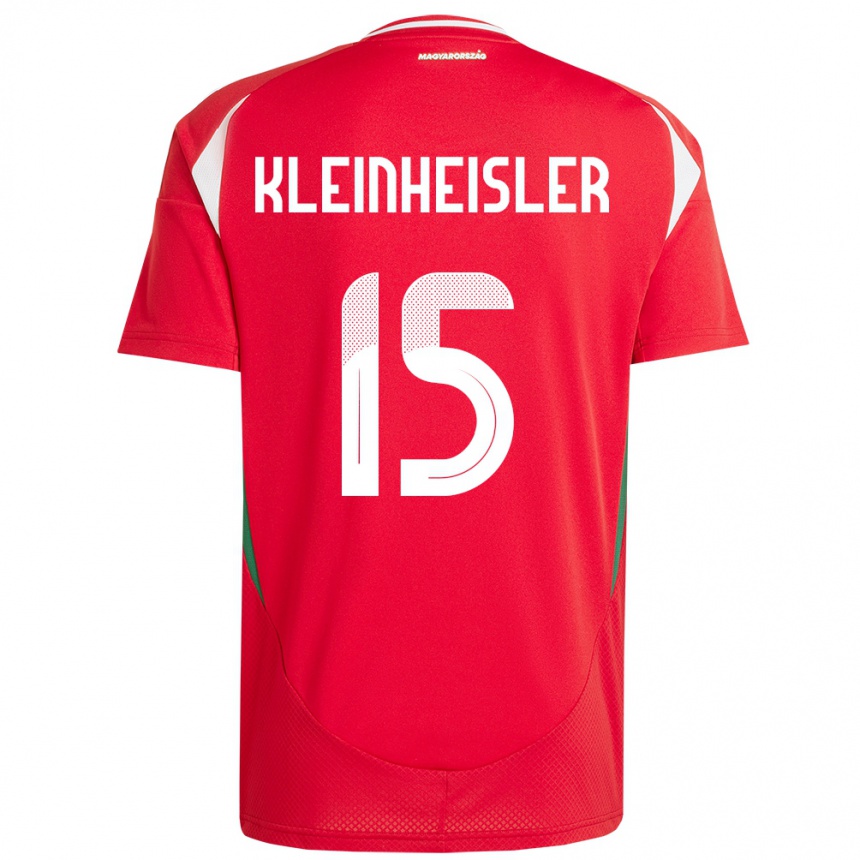 Vaikiškas Vengrija László Kleinheisler #15 Raudona Namų Marškinėliai 24-26 T-Shirt