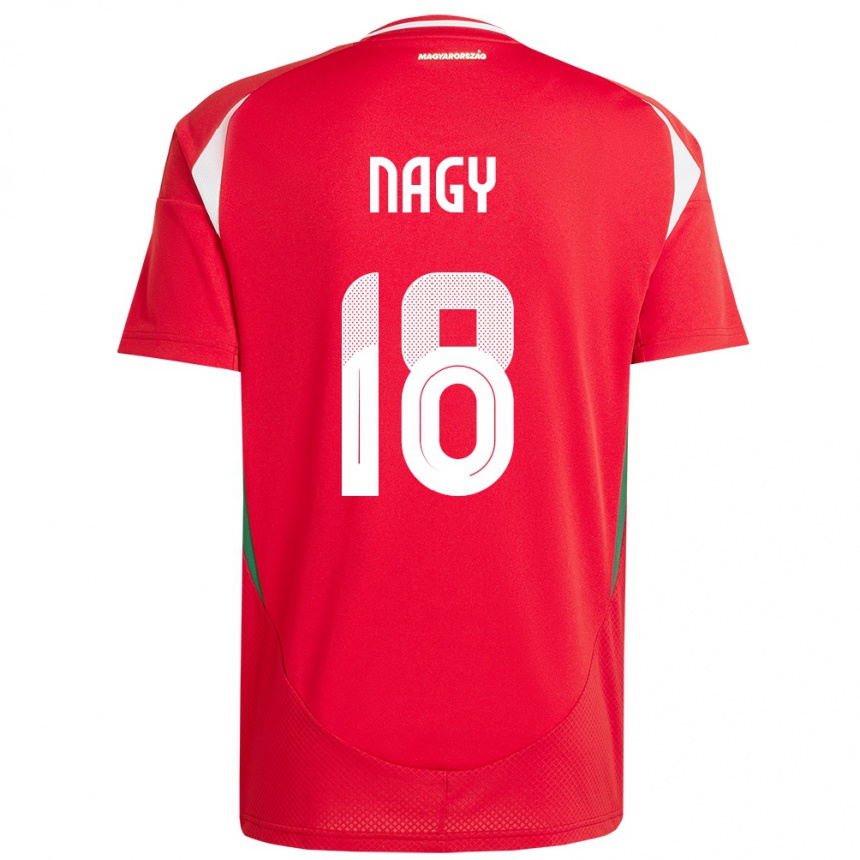 Vaikiškas Vengrija Zsolt Nagy #18 Raudona Namų Marškinėliai 24-26 T-Shirt