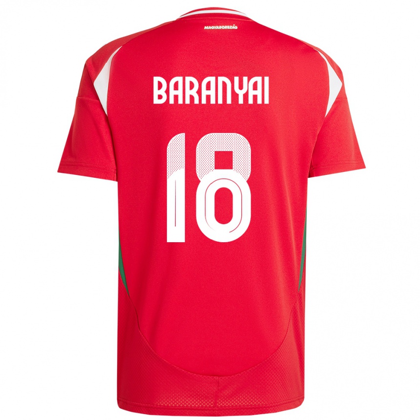 Vaikiškas Vengrija Nimród Baranyai #18 Raudona Namų Marškinėliai 24-26 T-Shirt