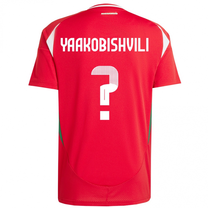 Vaikiškas Vengrija Antal Yaakobishvili #0 Raudona Namų Marškinėliai 24-26 T-Shirt