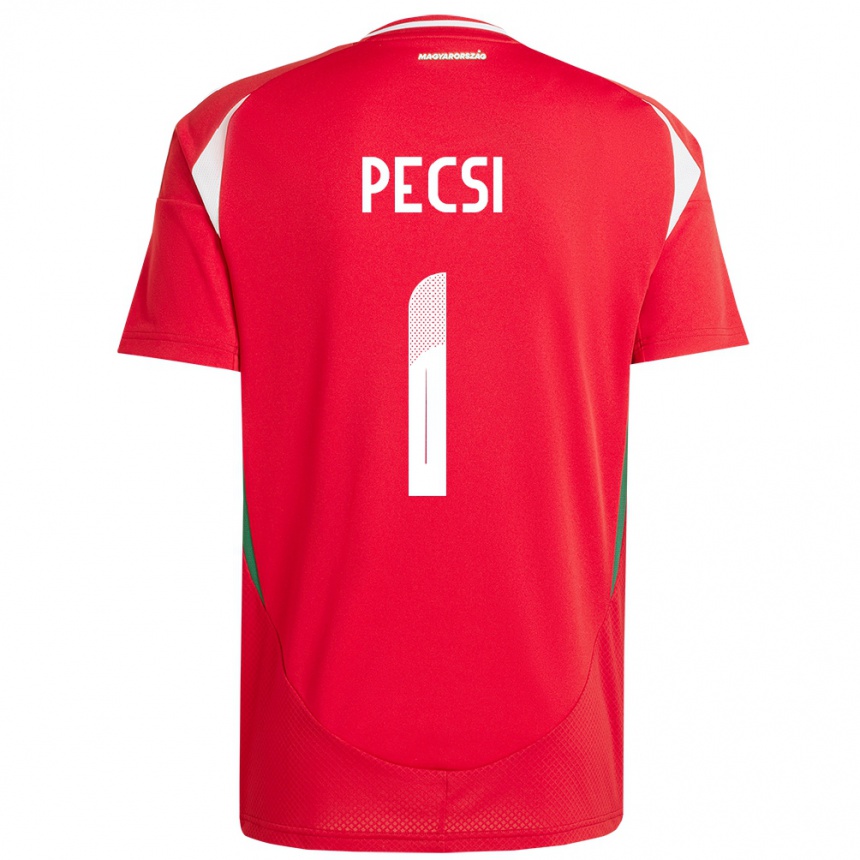 Vaikiškas Vengrija Ármin Pécsi #1 Raudona Namų Marškinėliai 24-26 T-Shirt