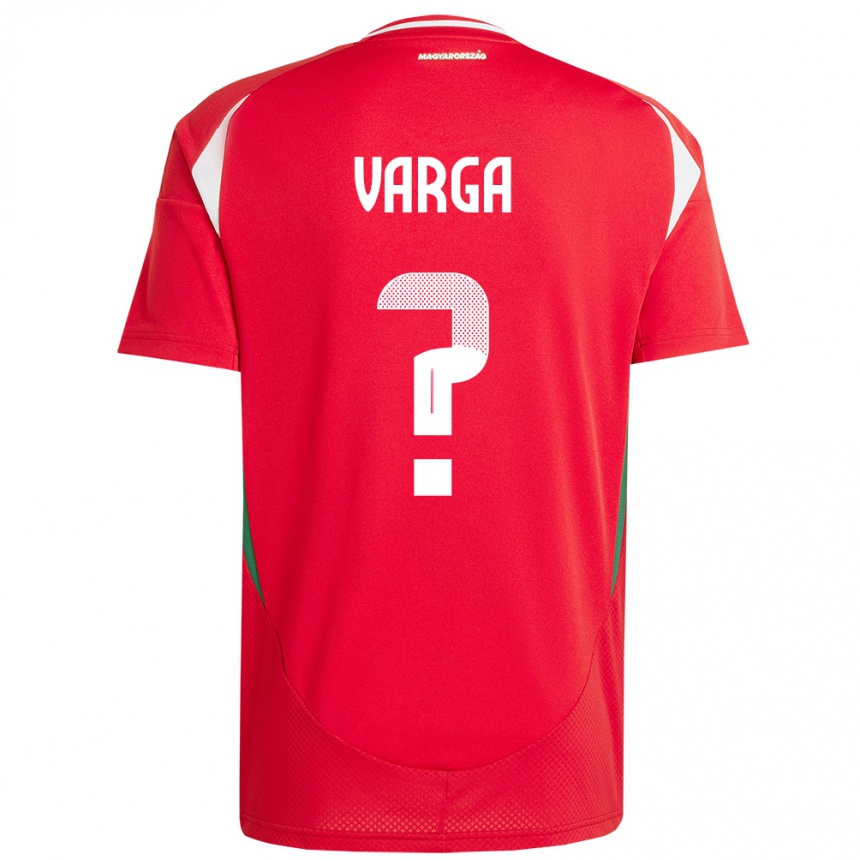 Vaikiškas Vengrija Zétény Varga #0 Raudona Namų Marškinėliai 24-26 T-Shirt