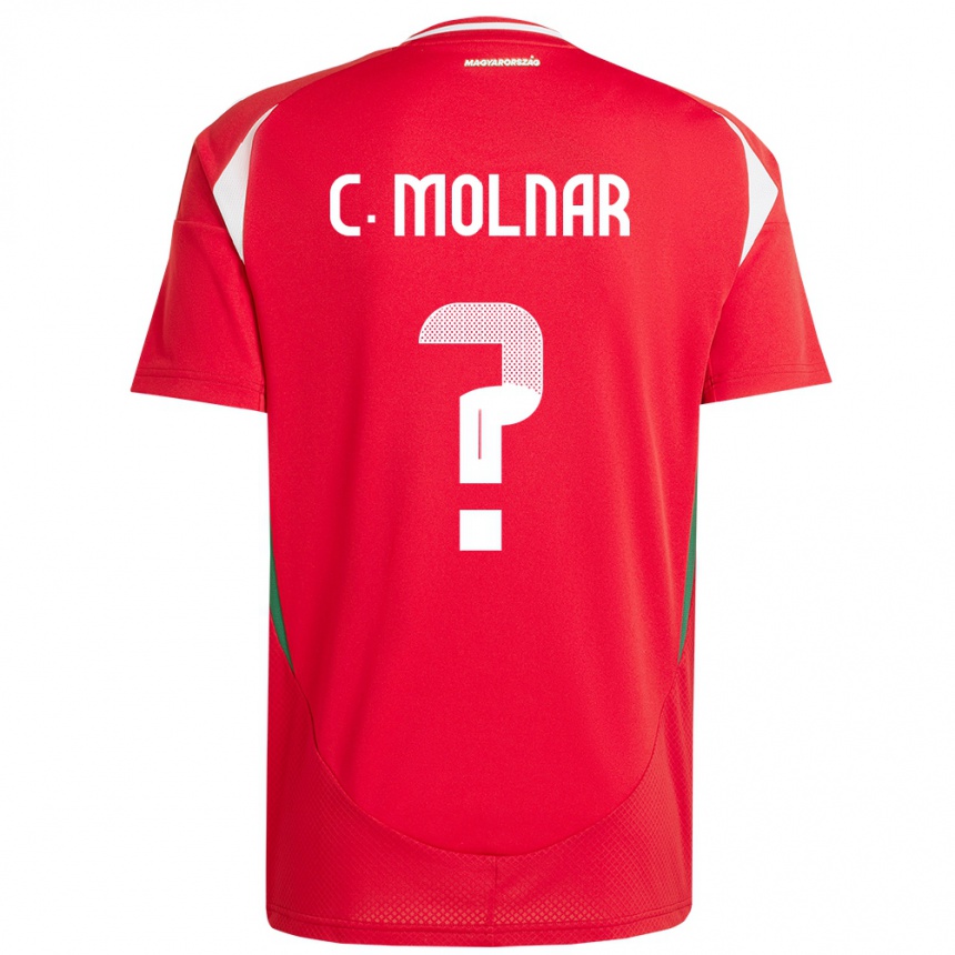 Vaikiškas Vengrija Csaba Molnár #0 Raudona Namų Marškinėliai 24-26 T-Shirt