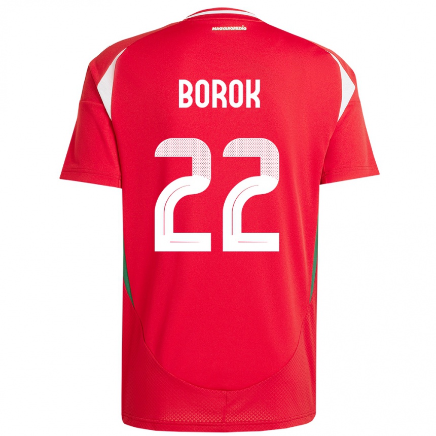 Vaikiškas Vengrija Dorina Borók #22 Raudona Namų Marškinėliai 24-26 T-Shirt