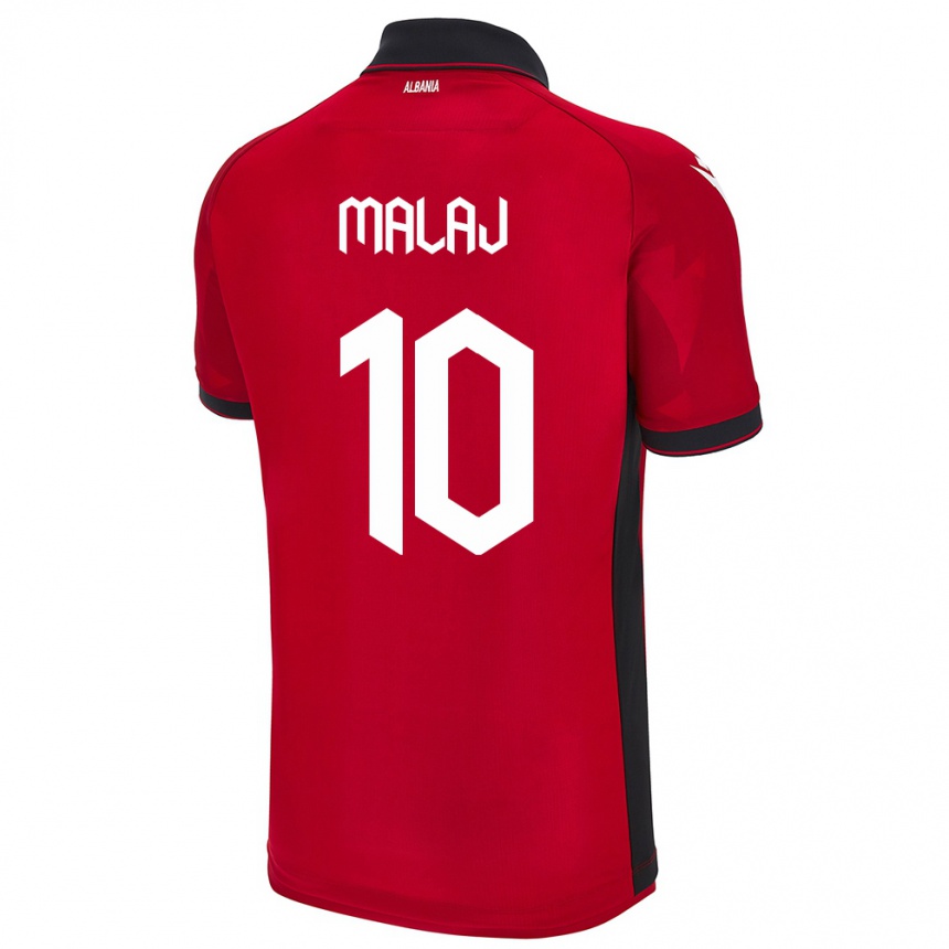 Vaikiškas Albanija Tedi Malaj #10 Raudona Namų Marškinėliai 24-26 T-Shirt