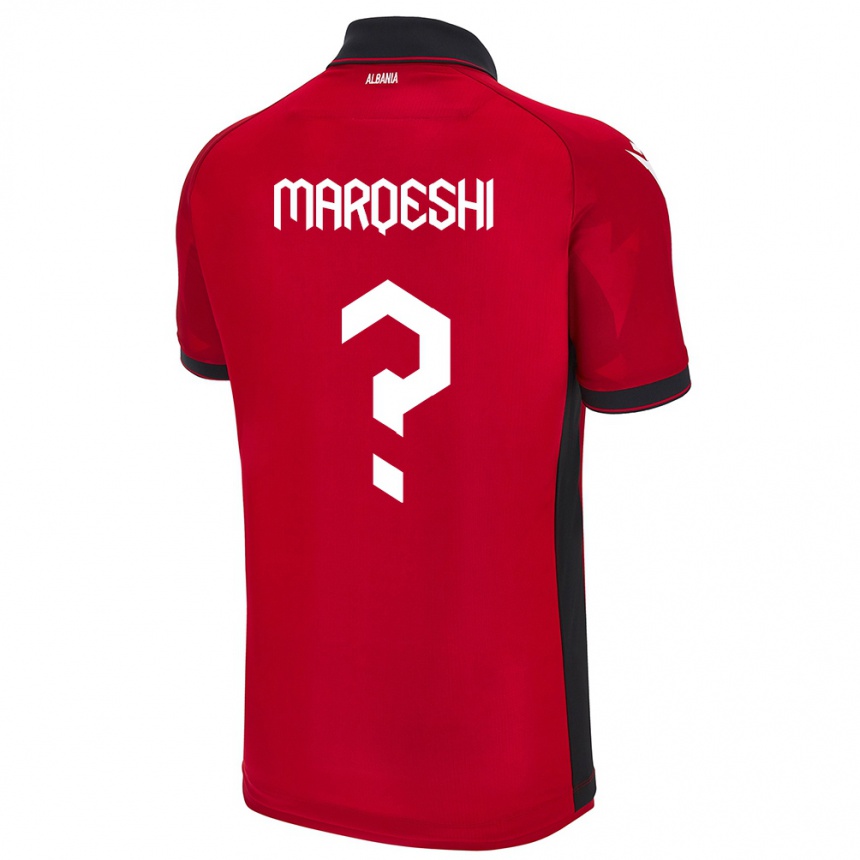 Vaikiškas Albanija Ernesto Marqeshi #0 Raudona Namų Marškinėliai 24-26 T-Shirt