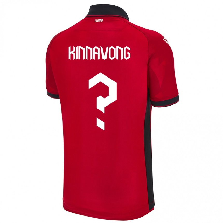 Vaikiškas Albanija Jordan Kinnavong #0 Raudona Namų Marškinėliai 24-26 T-Shirt