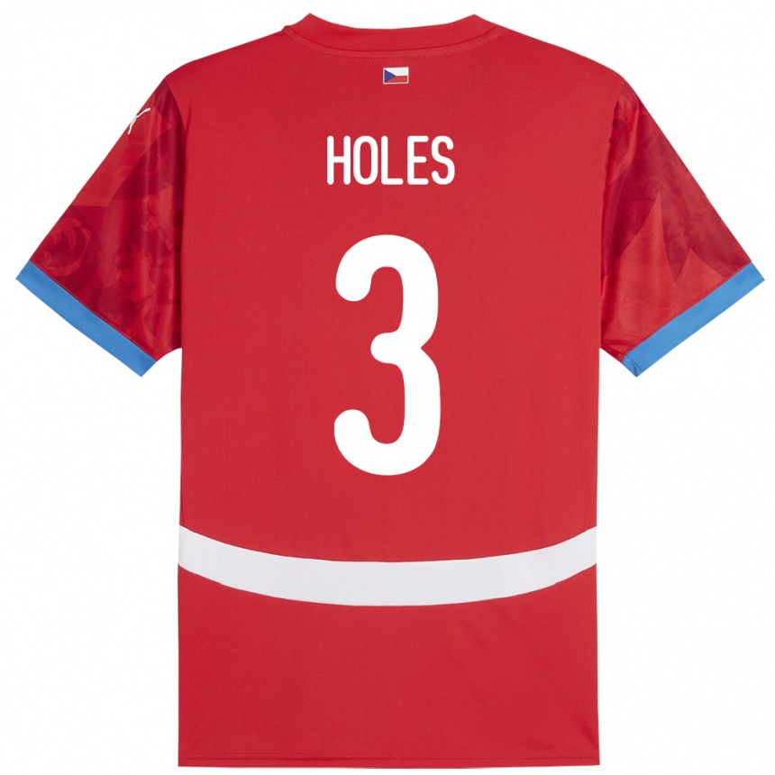 Vaikiškas Čekija Tomas Holes #3 Raudona Namų Marškinėliai 24-26 T-Shirt