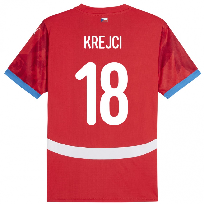 Vaikiškas Čekija Ladislav Krejci #18 Raudona Namų Marškinėliai 24-26 T-Shirt