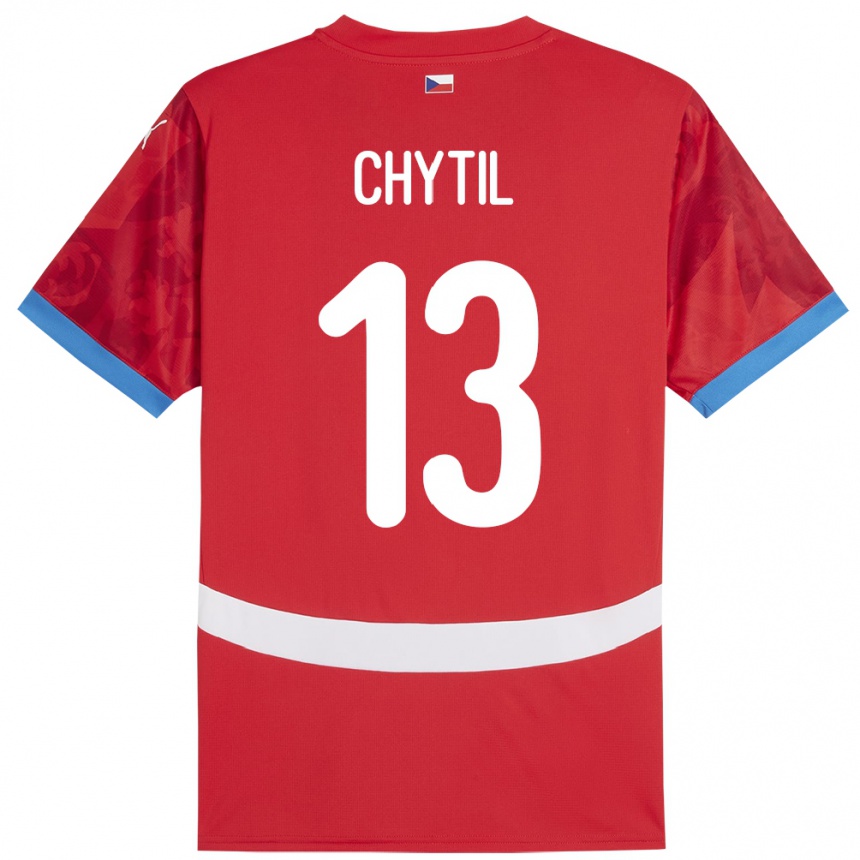 Vaikiškas Čekija Mojmir Chytil #13 Raudona Namų Marškinėliai 24-26 T-Shirt