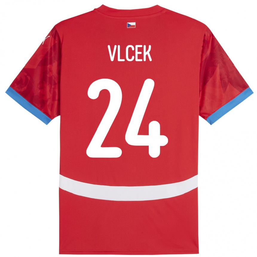 Vaikiškas Čekija Tomas Vlcek #24 Raudona Namų Marškinėliai 24-26 T-Shirt