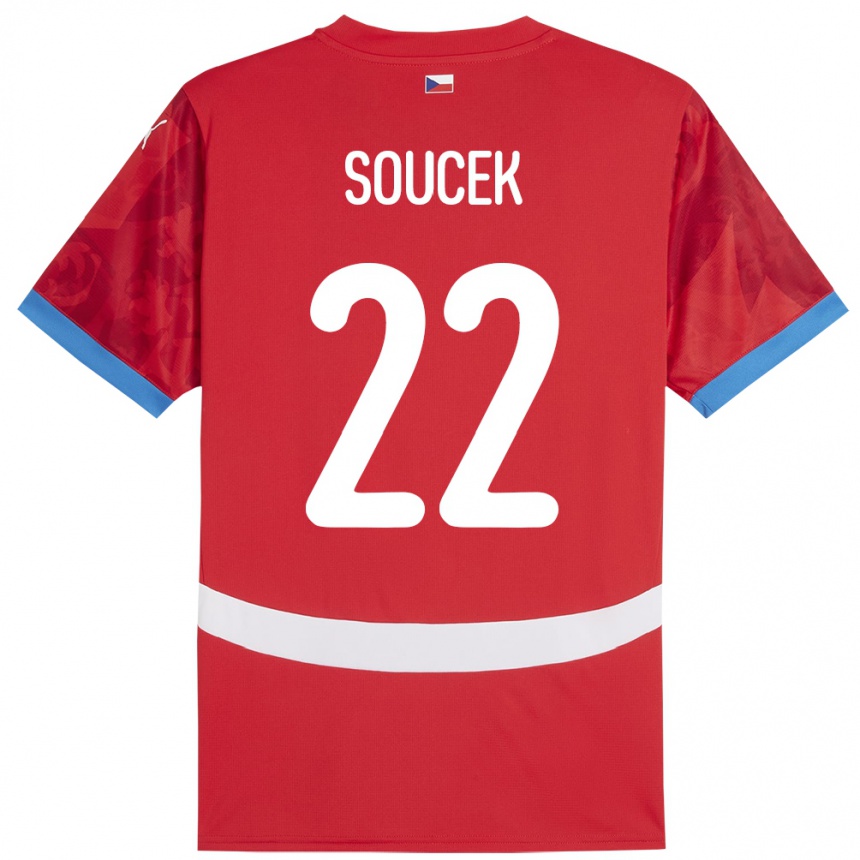 Vaikiškas Čekija Tomas Soucek #22 Raudona Namų Marškinėliai 24-26 T-Shirt