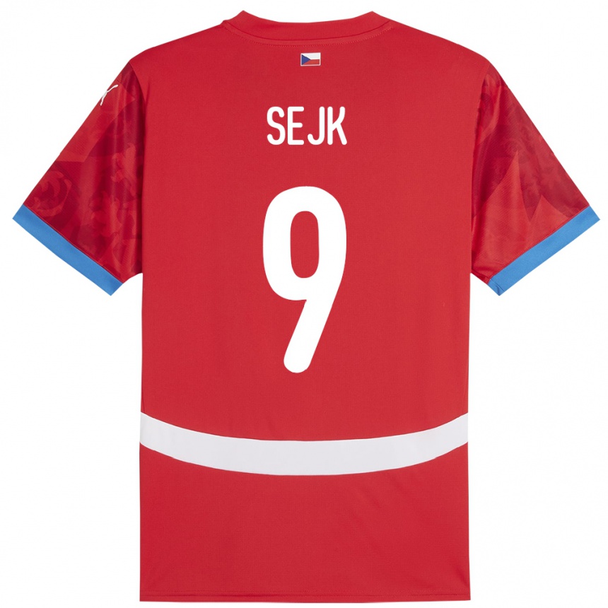 Vaikiškas Čekija Vaclav Sejk #9 Raudona Namų Marškinėliai 24-26 T-Shirt