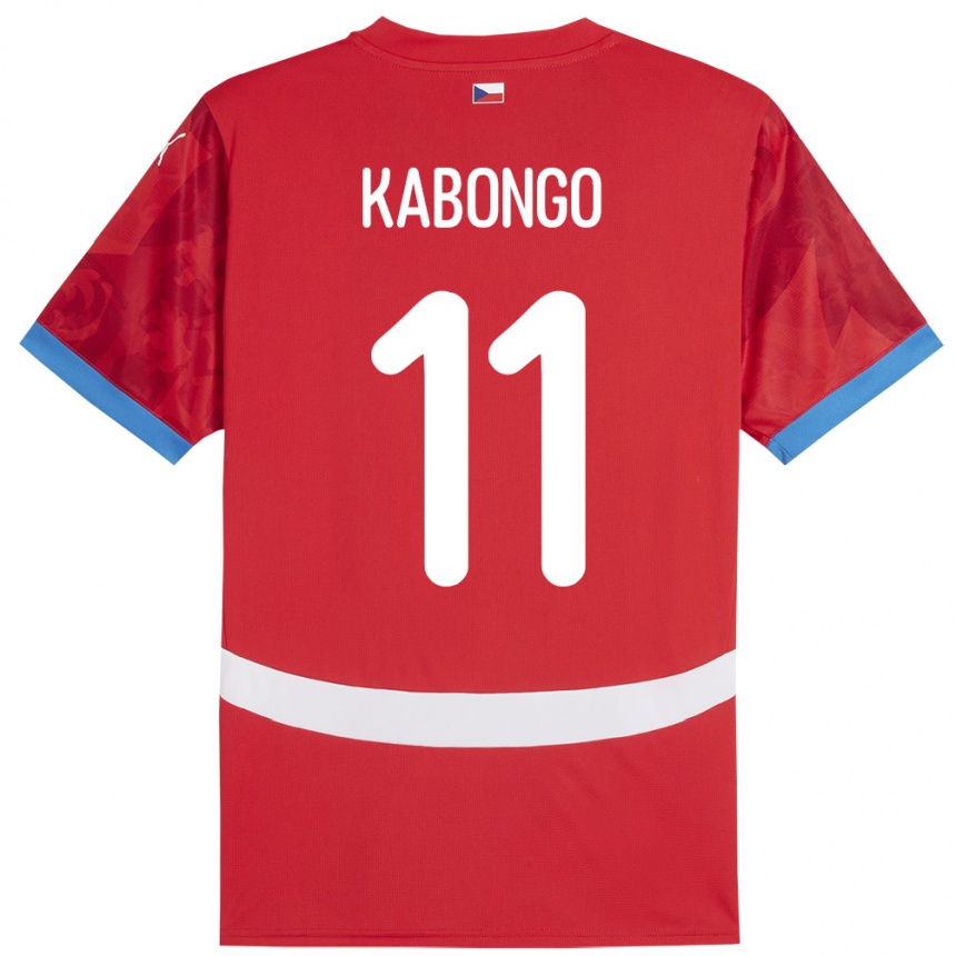 Vaikiškas Čekija Christophe Kabongo #11 Raudona Namų Marškinėliai 24-26 T-Shirt