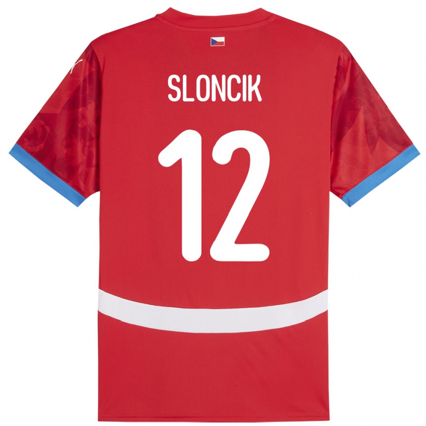 Vaikiškas Čekija Tom Sloncik #12 Raudona Namų Marškinėliai 24-26 T-Shirt