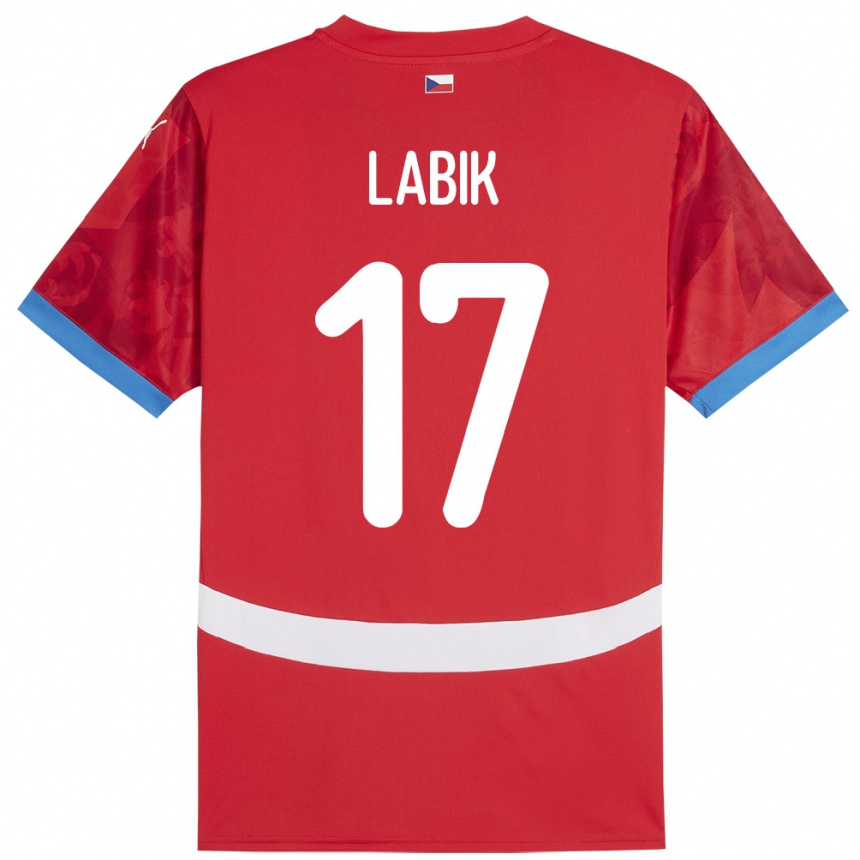 Vaikiškas Čekija Albert Labik #17 Raudona Namų Marškinėliai 24-26 T-Shirt