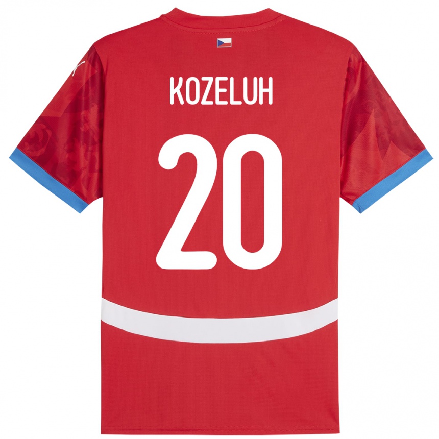 Vaikiškas Čekija Josef Kozeluh #20 Raudona Namų Marškinėliai 24-26 T-Shirt