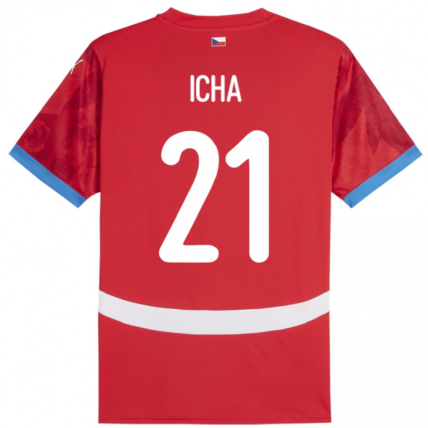 Vaikiškas Čekija Marek Icha #21 Raudona Namų Marškinėliai 24-26 T-Shirt