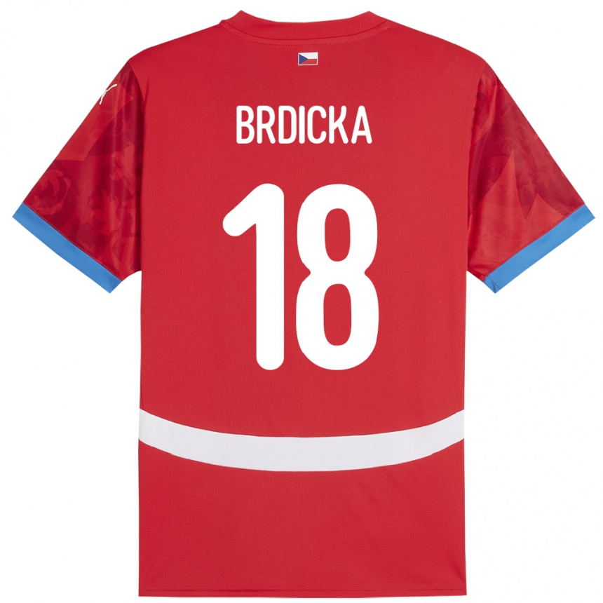 Vaikiškas Čekija Filip Brdicka #18 Raudona Namų Marškinėliai 24-26 T-Shirt