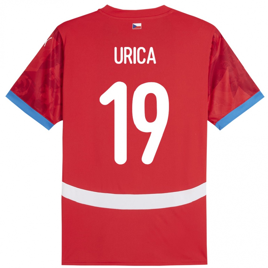 Vaikiškas Čekija Filip Urica #19 Raudona Namų Marškinėliai 24-26 T-Shirt