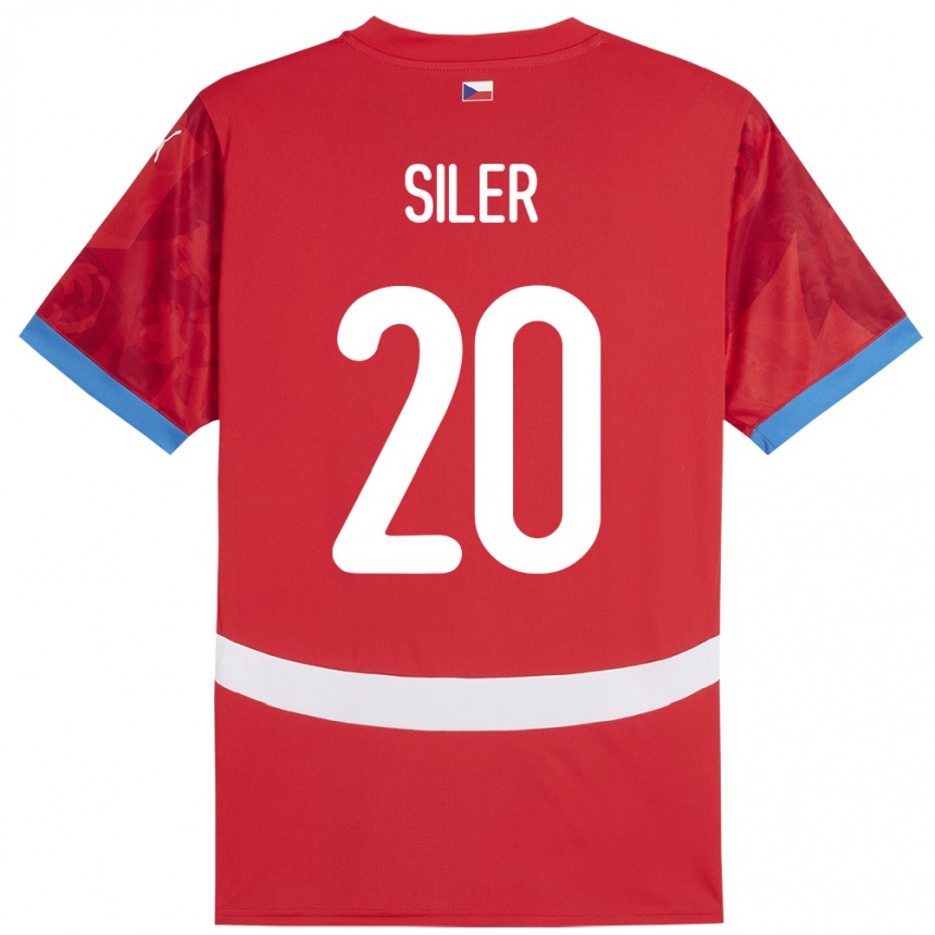 Vaikiškas Čekija Radek Siler #20 Raudona Namų Marškinėliai 24-26 T-Shirt