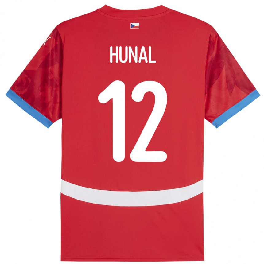 Vaikiškas Čekija Eric Hunal #12 Raudona Namų Marškinėliai 24-26 T-Shirt