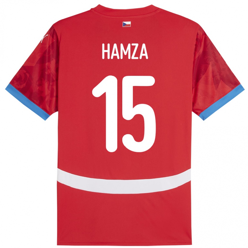 Vaikiškas Čekija Jiri Hamza #15 Raudona Namų Marškinėliai 24-26 T-Shirt