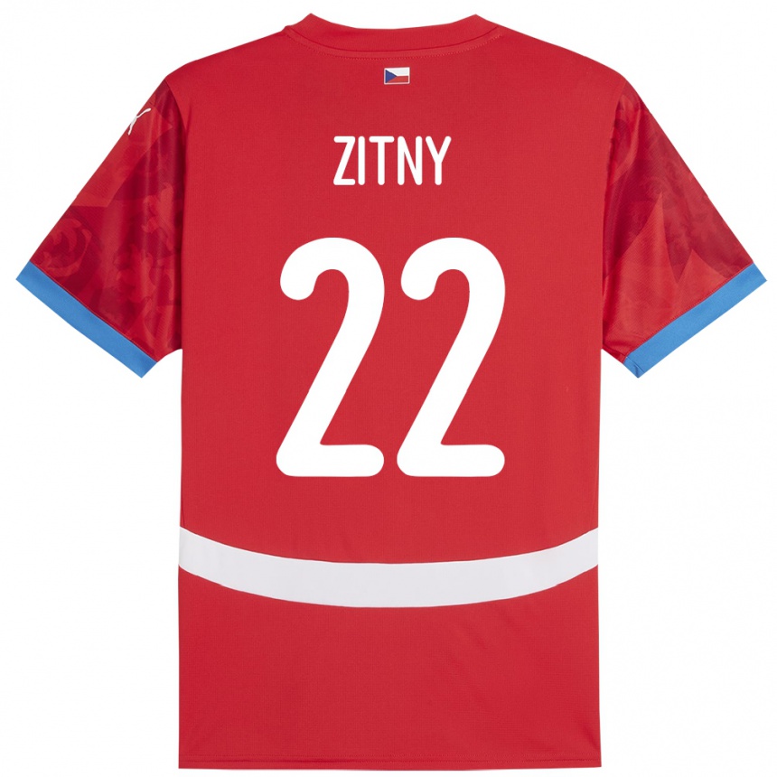 Vaikiškas Čekija Matej Zitny #22 Raudona Namų Marškinėliai 24-26 T-Shirt