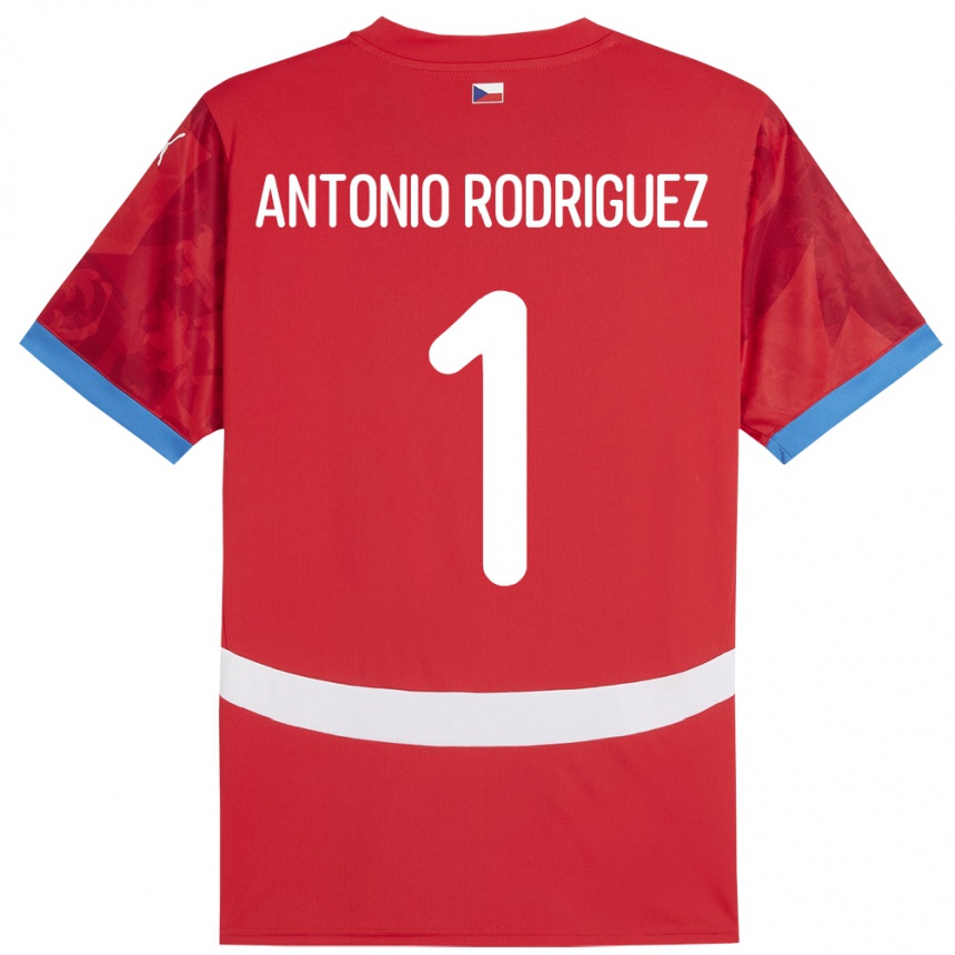 Vaikiškas Čekija Pedro Antonio Rodriguez #1 Raudona Namų Marškinėliai 24-26 T-Shirt